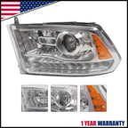 Left Driver Headlight for RAM 1500 2500 3500 (2013–2018)