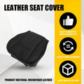 Black Leather Driver Bottom Seat Cover for Dodge Grand Caravan (2008–2020) EPY