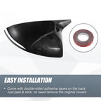 Pair Rearview Mirror Cover Overlay Gloss Black for Hyundai Sonata (2020–2023)