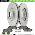 Front Brake Rotors and Ceramic Pads for Acura MDX Touring (2003–2006)