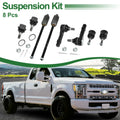 8pcs Front Suspension Kit Inner Outer Tie Rod End Ball Joint for Ford Explorer (2011–2021)