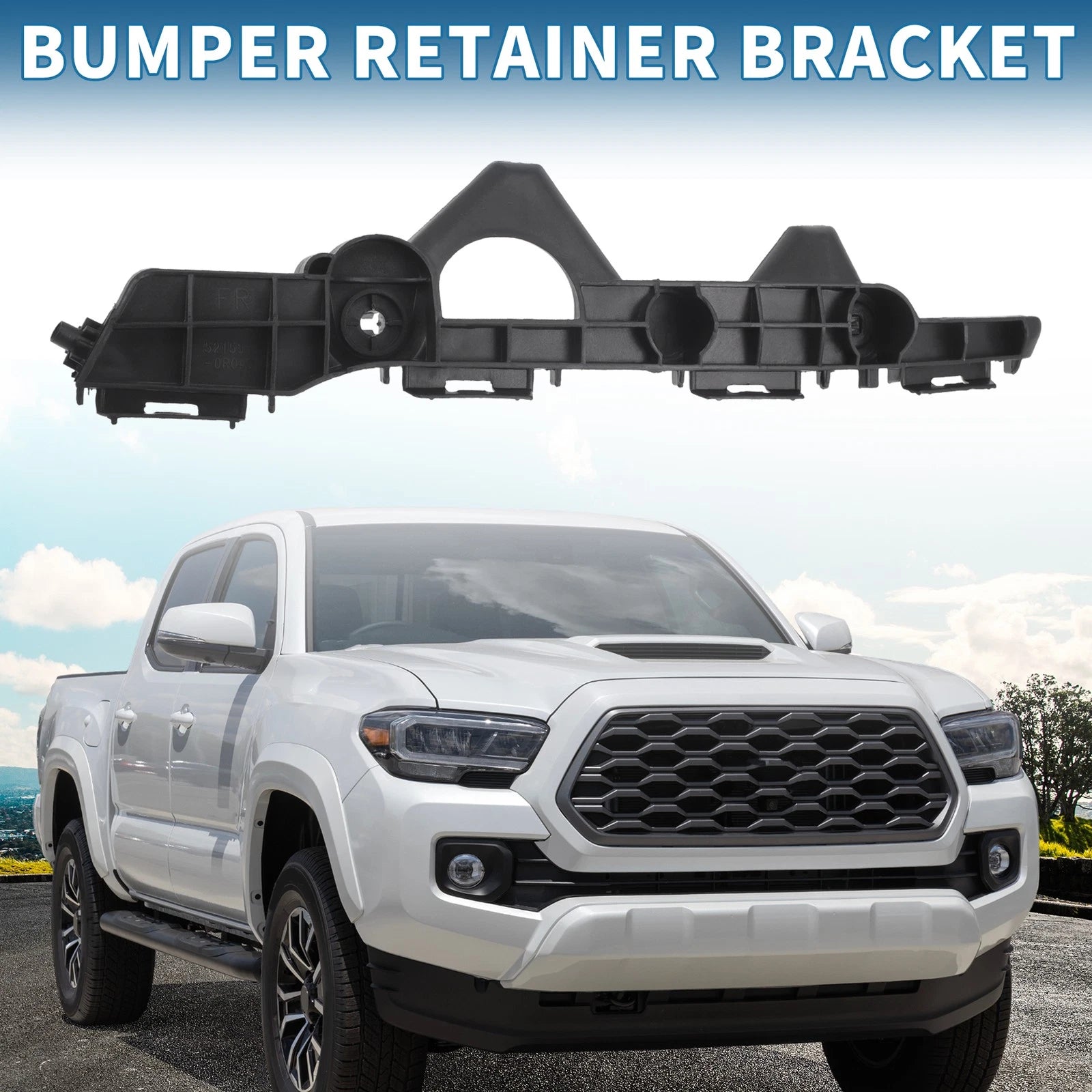 Right Rear Bumper Retainer Bracket No.521550R050 for Toyota RAV4 (2016–2018)