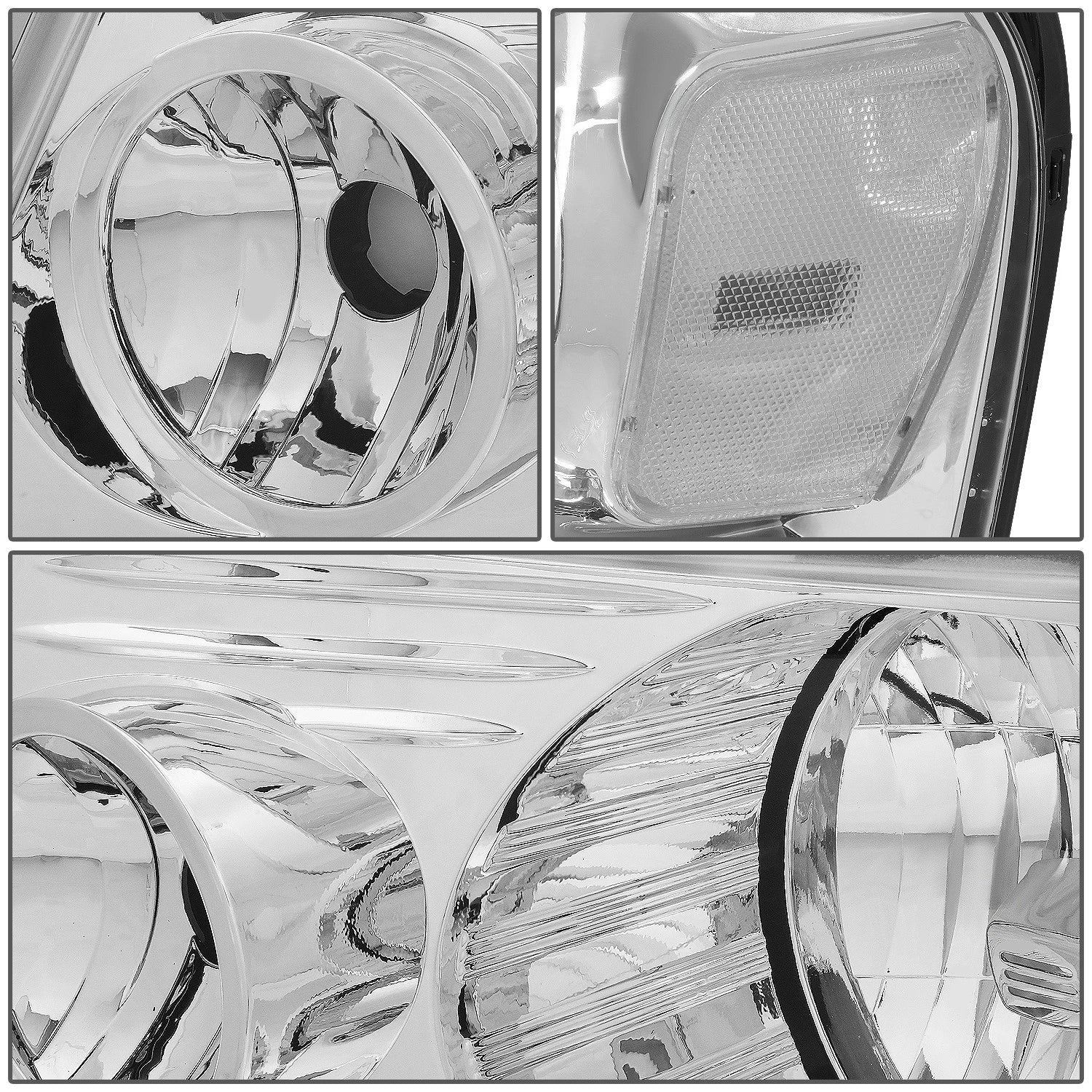 Factory Style Headlights for Ford F-150 Lincoln Mark LT (2004–2008) Chrome/Clear