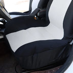 Set of 2 High Back Seat Covers for Ford Ranger (1998–2003) Black/Silver