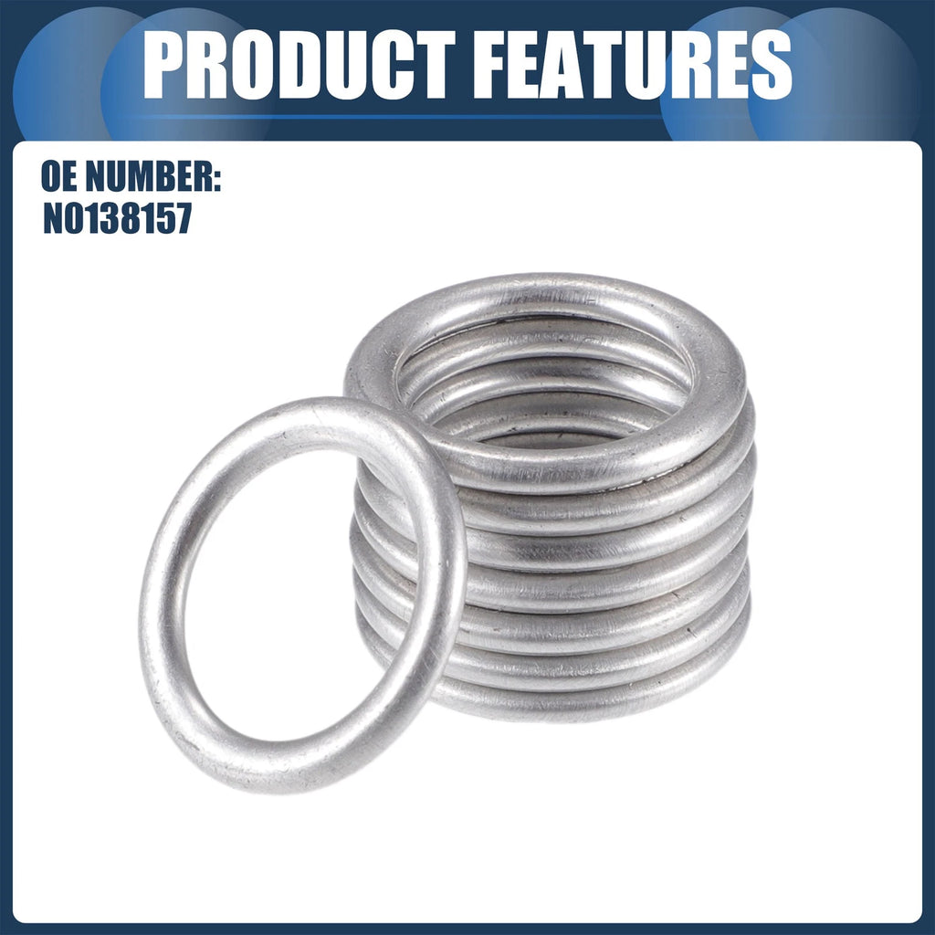 25pcs Oil Drain Plug Gaskets 14mm ID N0138157 for Audi A3 A3 Quattro Q5 Q7 (2006–2020)