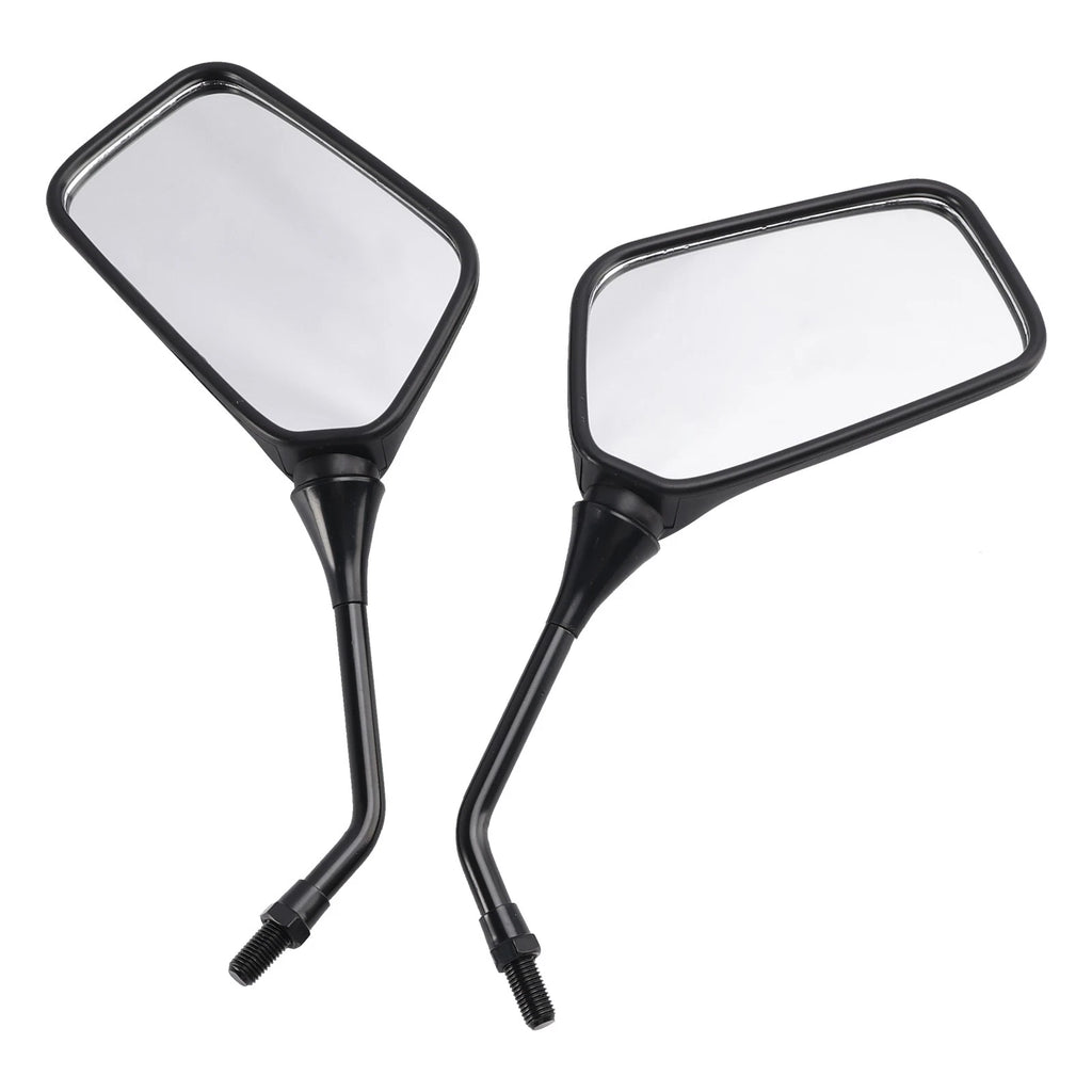 Pair Black Rearview Mirrors for Kawasaki KLR250 KLR600 KLR650 (1987–2007)