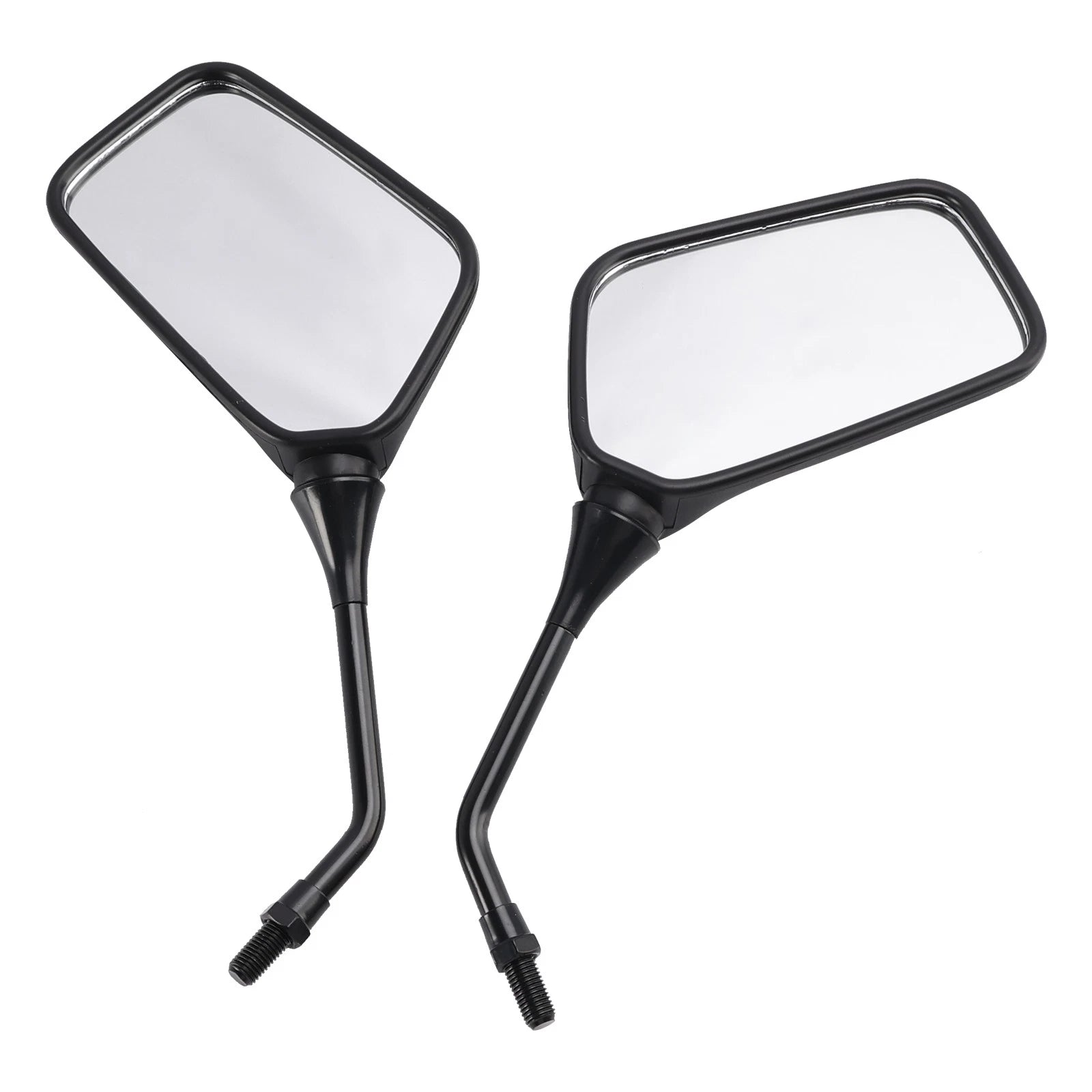 Pair Black Rearview Mirrors for Kawasaki KLR250 KLR600 KLR650 (1987–2007)