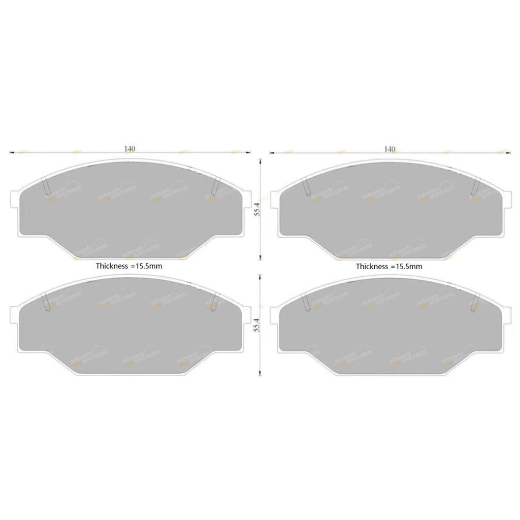 Brembo Front Disc Brake Pad Set for Hilux YN57 (1983–1987)