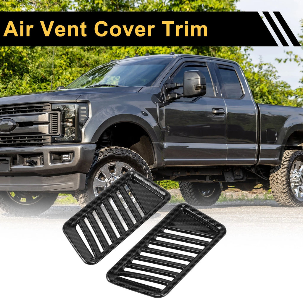 Set of 2 Carbon Fiber Air Vent Covers for Ford F-150 (2021–2024)