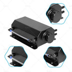 2L Coolant Radiator Overflow Tank for Universal Vehicles (Aluminum Black)