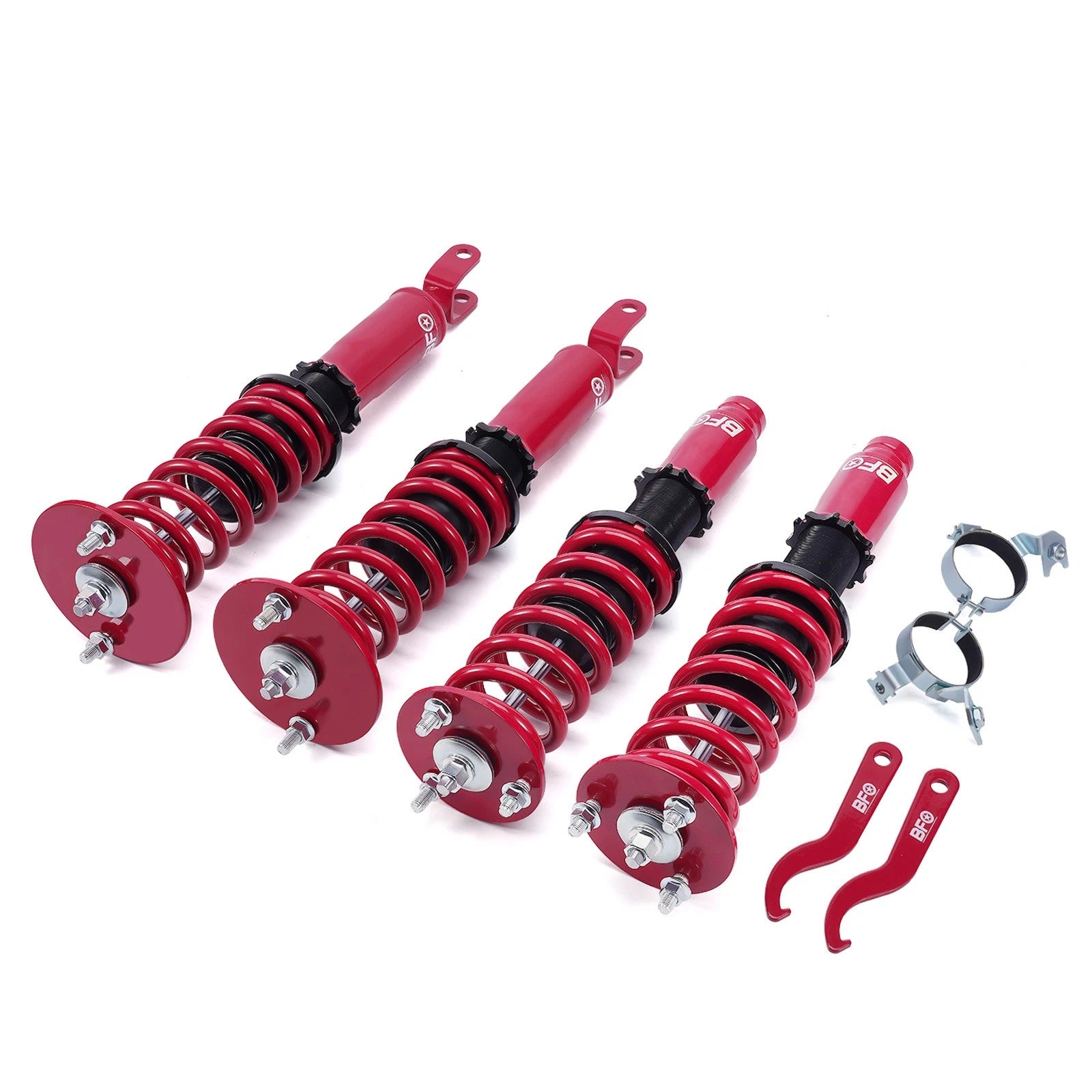 Set of 4 BFO Coilovers for Honda Accord (1990–1997) Acura CL (1997–1999)