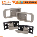 2X Inside Front Door Handles with Bezels for Tundra (2000–2006) Gray