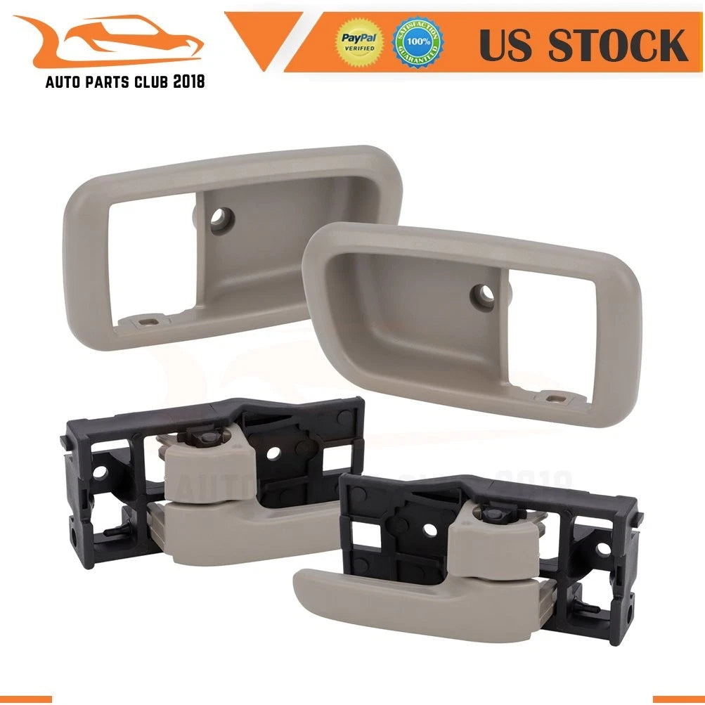 2X Inside Front Door Handles with Bezels for Tundra (2000–2006) Gray