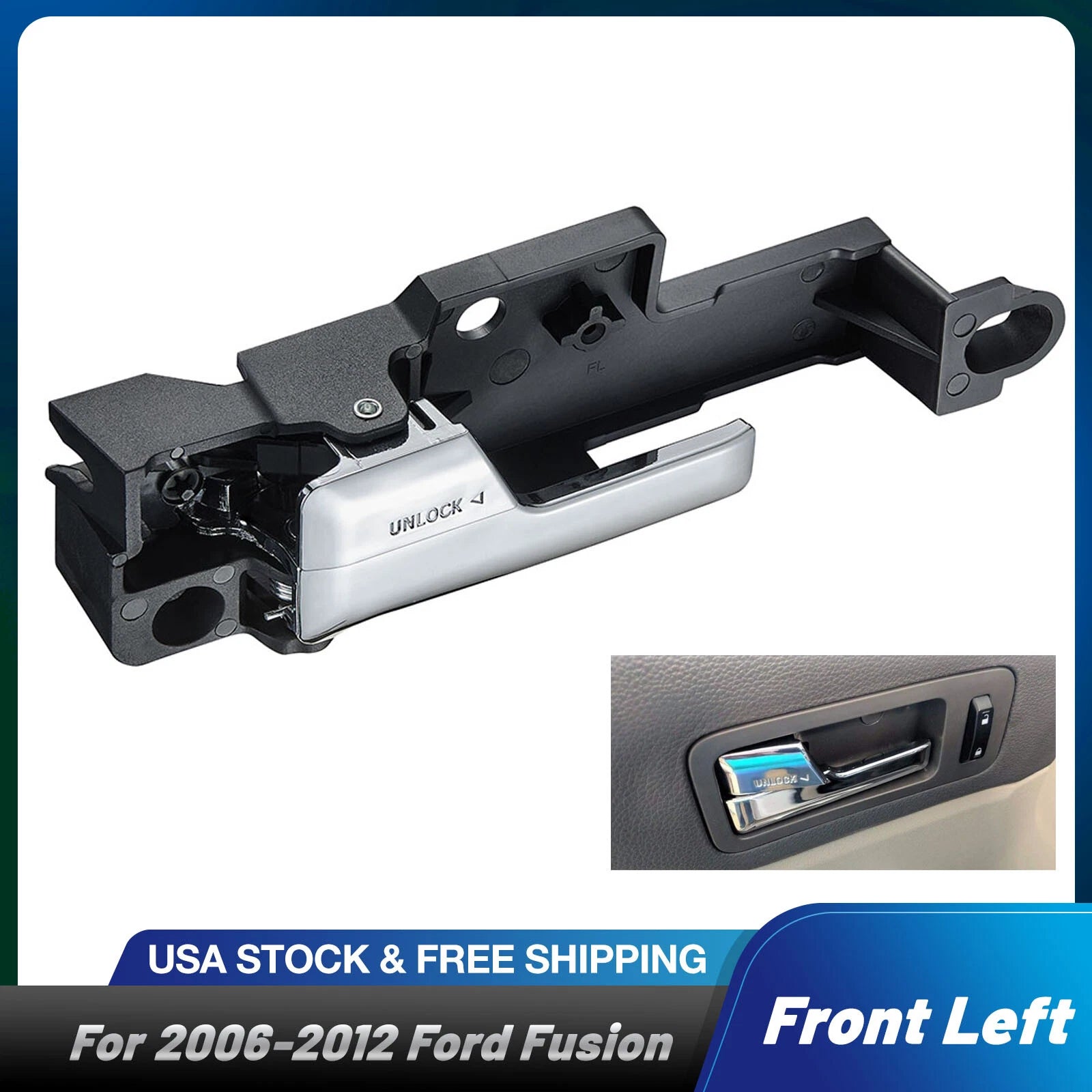 Front Left Interior Door Handle for Mercury Milan (2006–2011)