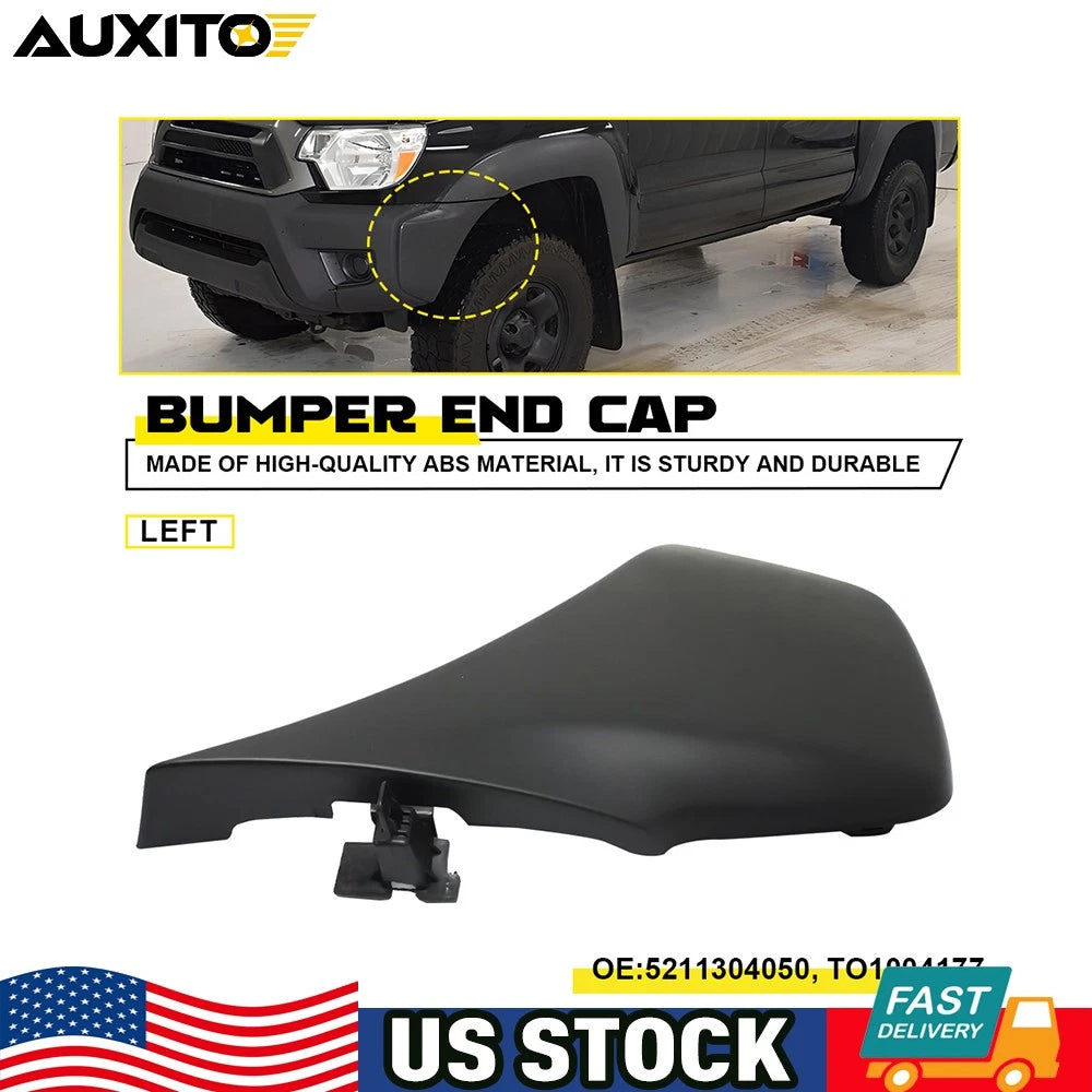 Bumper End for Toyota Tacoma (2012–2015) Front Left Textured Plastic TO1004177