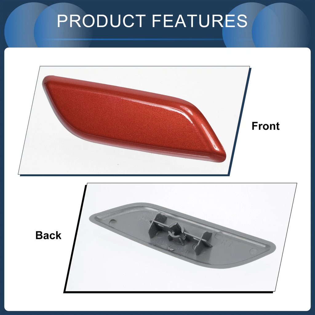 Front Right Washer Nozzle Cover Cap for Honda Accord VIII (2011–2013) Red