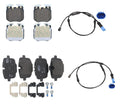 Set of 4 Disc Brake Pad Sets and Sensors for BMW G05 G06 (2019–2023)