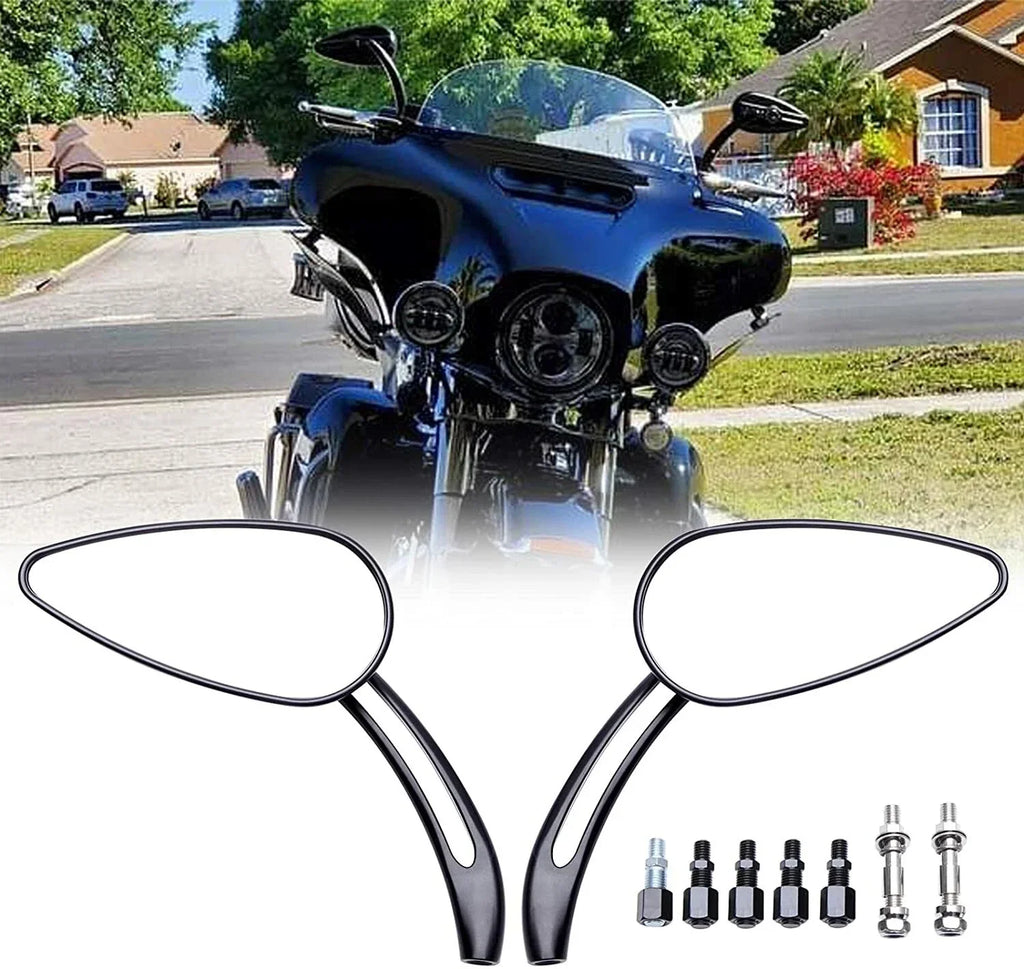Skull Rear View Mirror for Harley Bobber Chopper Sportster Cafe Racer