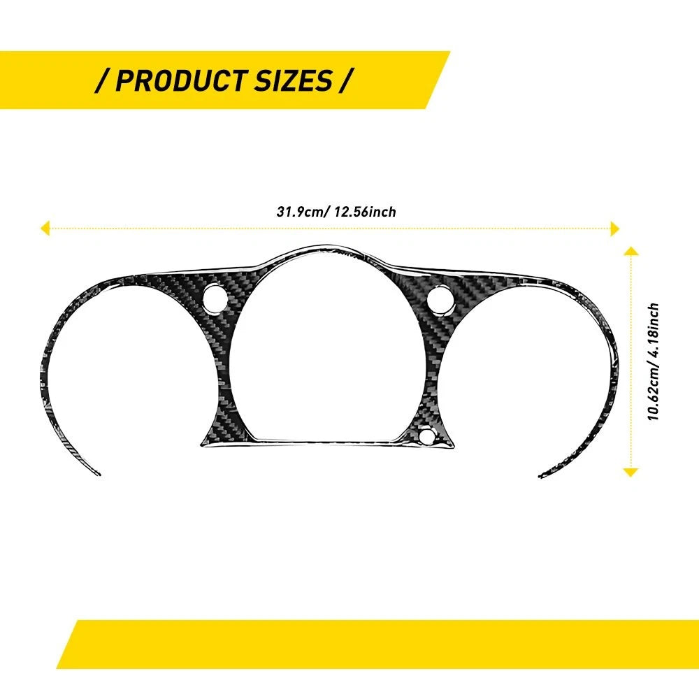 Carbon Fiber Inside Instrument Cluster Cover Panel for Nissan 350Z (2003–2009)
