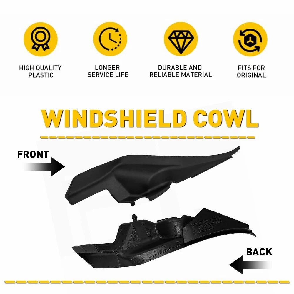 Set of 2 Windshield Wiper Cowl Accessories for Toyota Tundra (2014–2021)