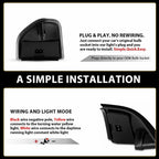 Smoke LED Side Mirror Turn Signal Light for Dodge Ram 1500 2500 3500 (2019–2023)