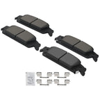 Rear Ceramic Brake Pads Kit for Chevrolet Silverado 1500/GMC Sierra 1500 (2014–2018)