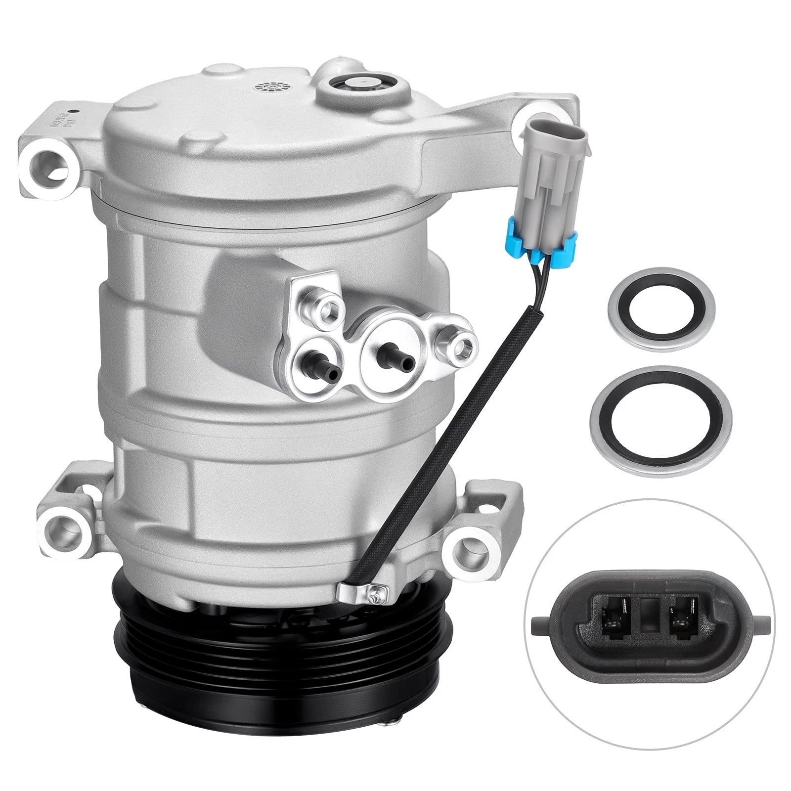 A/C Compressor w/ Clutch for GMC Yukon XL 1500 (2001–2002, 2009) CO 21671C