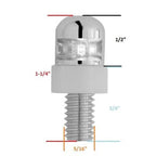 Red LED License Plate Light Fasteners Bolts for Universal Car Truck Hot Rod