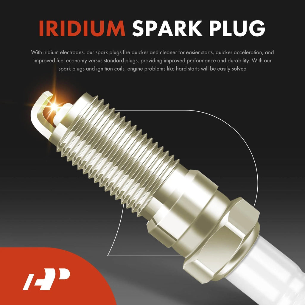 Set of 6 Ignition Coils & Iridium Platinum Spark Plugs for Chevy Buick GMC