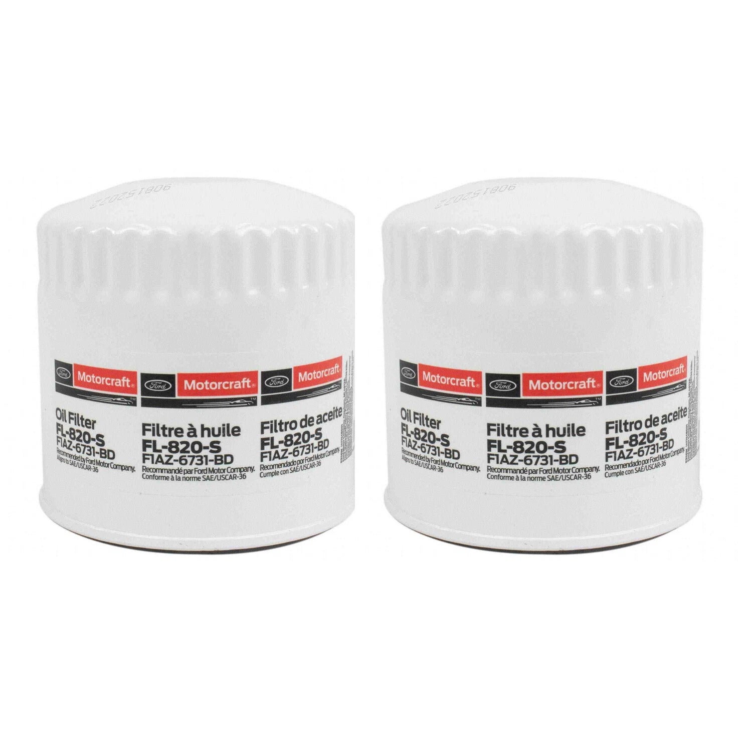 Set of 2 Engine Oil Filters for Cadillac Dodge Ford Lincoln Mercury (OEM)