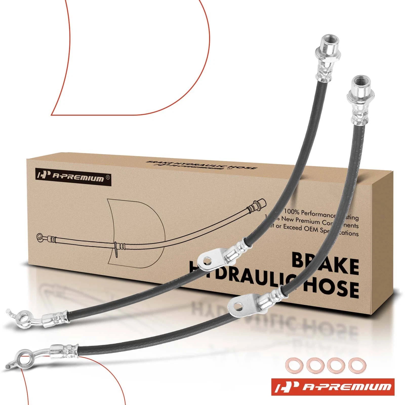 Front Brake Hydraulic Hose for Toyota Sienna (1998-2003) V6 3.0L