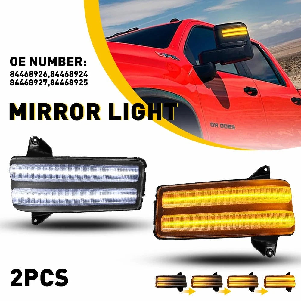 Switchback LED Towing Mirror Light for GMC Sierra Silverado 2500HD (2020–2023)