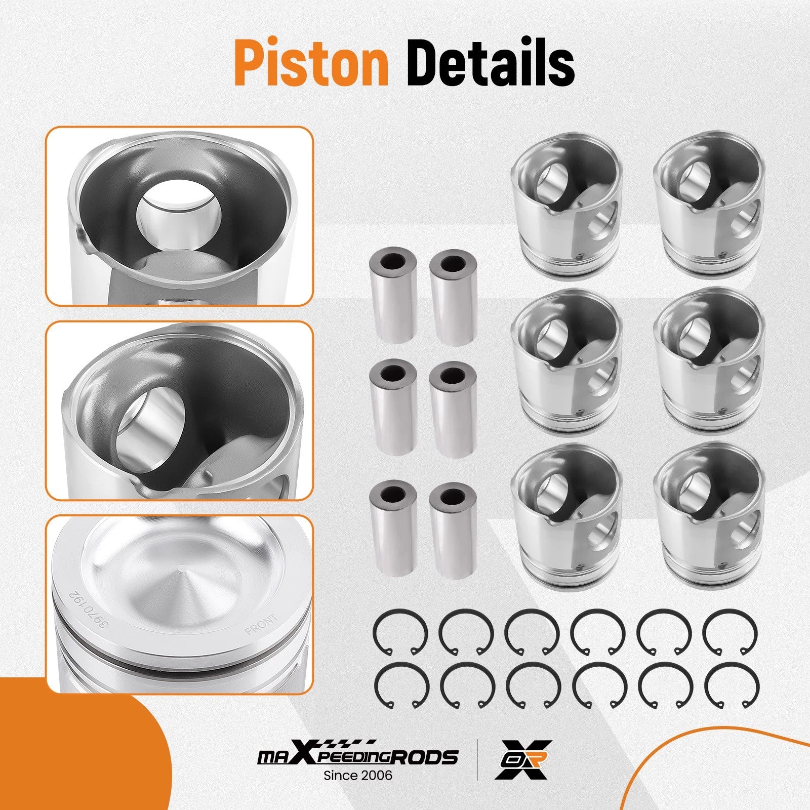 Engine Pistons & Rings for Dodge Ram 3500 Cummins 24V 5.9L (2004–2006) 3970192