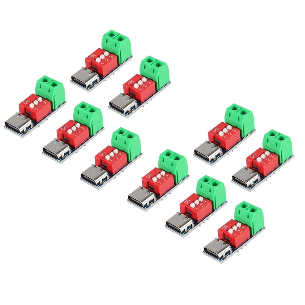10PCS USB C Power Delivery Trigger Module for Fast Charging