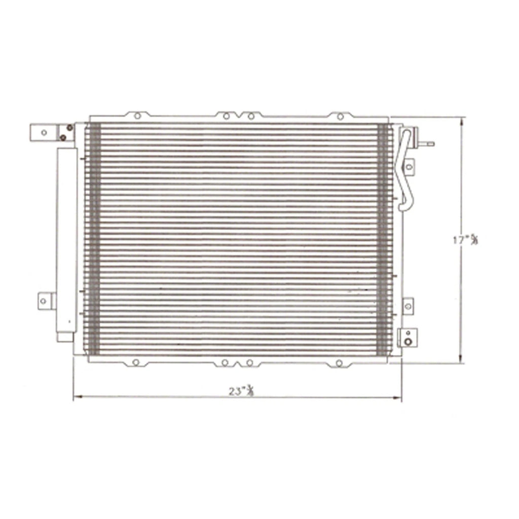 Replacement A/C Condenser w/Receiver Drier For 2003-2006 Kia Sorento