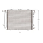 Replacement A/C Condenser w/Receiver Drier For 2003-2006 Kia Sorento