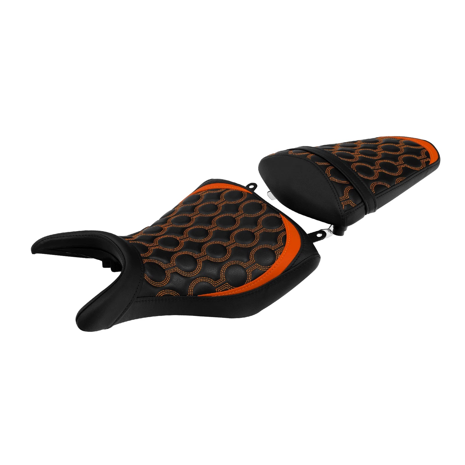 Driver & Passenger Seats for Yamaha YZF R3 (2015–2024) 22 Black Orange