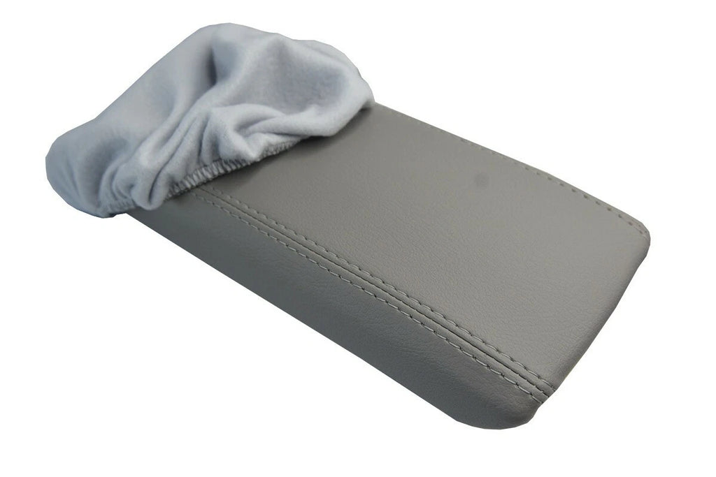 Fleece Console Lid Armrest Cover for Acura CL (1997–1999) Gray