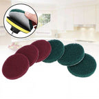 Set of 5 Nylon Scouring Pads for Polishing (4 Inch)
