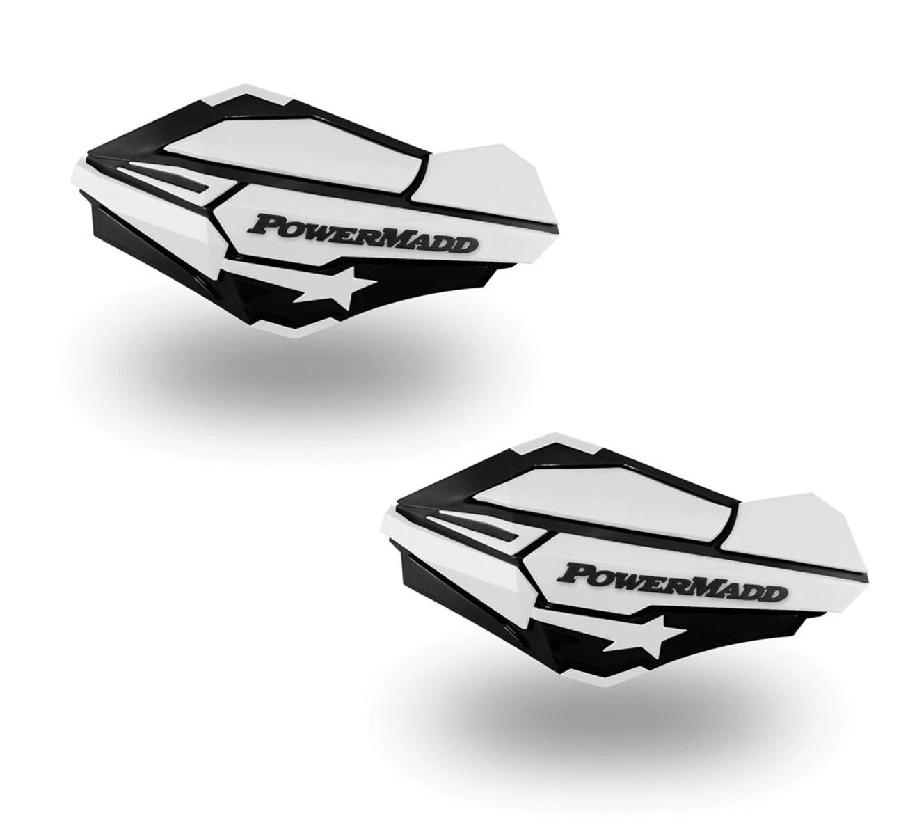 PowerMadd Sentinel Handguards for ATV (Replacement, White/Black)