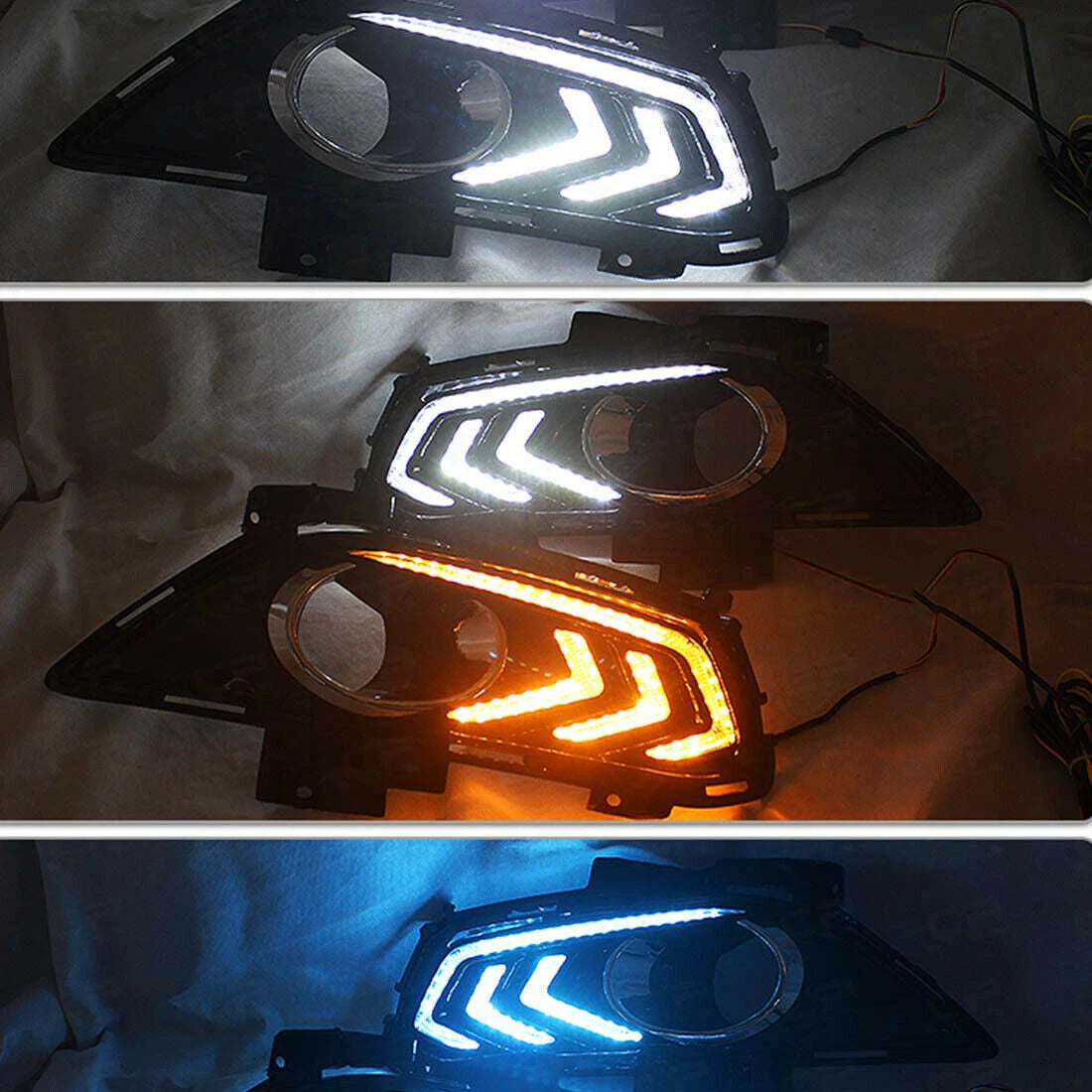 LED Fog Lamps with Turn Signal for Ford Mondeo MK5 (2014–2016)