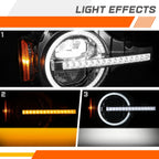 Set of 2 Clear Lens Fog Lights for Ford Escape (2007–2012)
