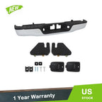 Chrome Rear Bumper for Toyota Tundra (2007–2013) - Complete with Hardware