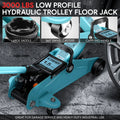 Hydraulic Floor Jack 3000lbs Capacity for Sky Blue Steel (5.3-12in)