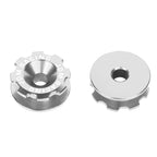 Set of 4 Aluminum Silver Bumper Quick Release Fasteners for Gear Lid