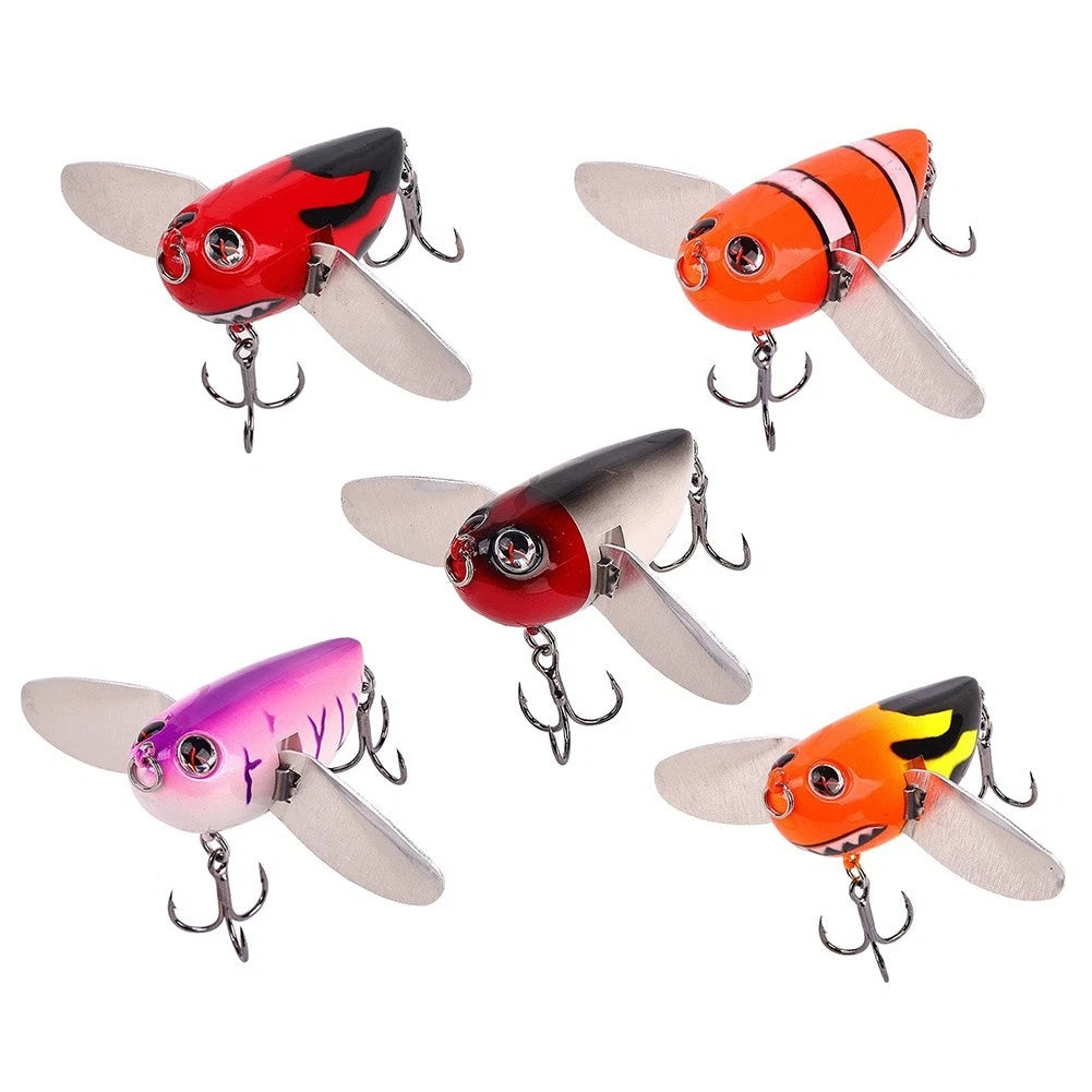 Fishing Lure Flying Topwater Popper 6cm 12g for Freshwater Fish