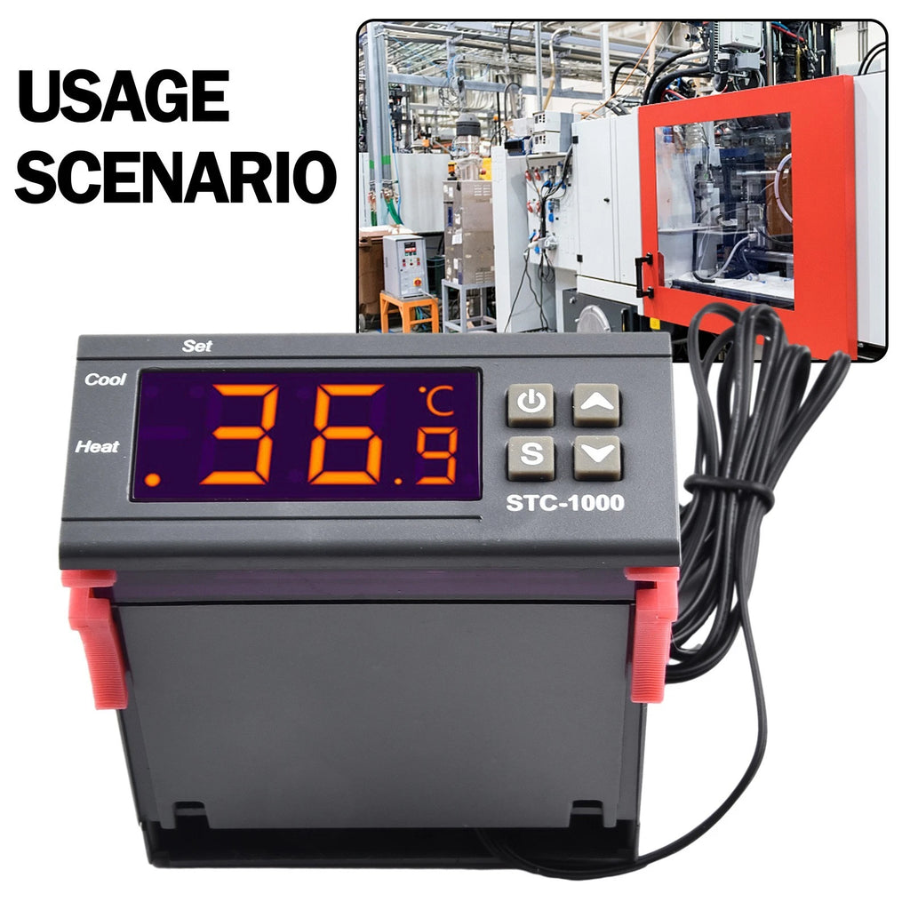 LCD Display Thermostat for STC1000 (12V, 24V, 110V, 220V)