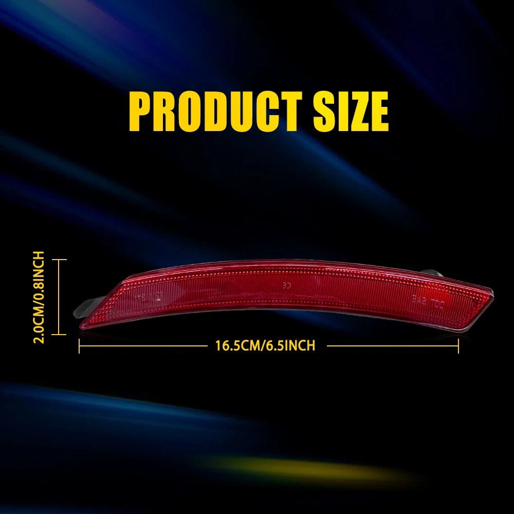 Set of 2 Red Rear Wheel Fender Side Marker Light Housing for Mini Cooper (2007–2015)