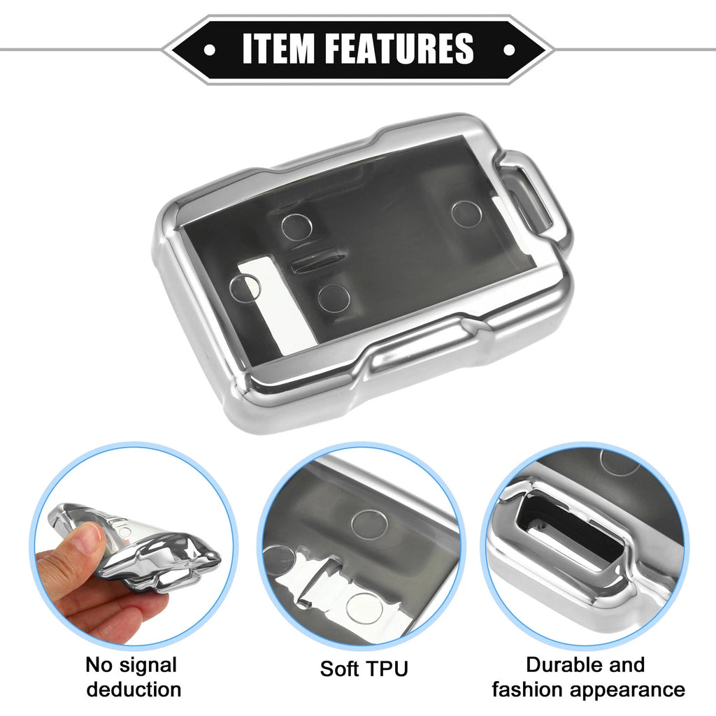 Remote Keyless Key Fob Cover for Chevy Suburban (2015–2020) - Clear, 4 Buttons