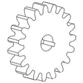 Hydraulic Pump Drive Gear for Case-IH Tractor 1206 (Fits 382332R1)